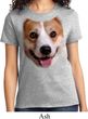 Ladies Corgi Shirt Big Corgi Face Tee T-Shirt