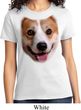 Ladies Corgi Shirt Big Corgi Face Tee T-Shirt
