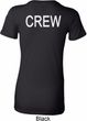 Ladies Crew Back Print Longer Length Shirt