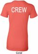Ladies Crew Back Print Longer Length Shirt