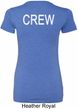 Ladies Crew Back Print Longer Length Shirt