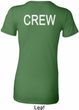 Ladies Crew Back Print Longer Length Shirt
