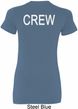 Ladies Crew Back Print Longer Length Shirt