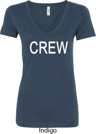 Ladies Crew V-neck Shirt