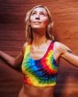 Ladies Crop Top Rainbow Tank Top