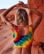 Ladies Crop Top Rainbow Tank Top