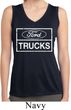 Ladies Distressed Ford Trucks Sleeveless Moisture Wicking Shirt