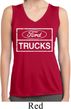 Ladies Distressed Ford Trucks Sleeveless Moisture Wicking Shirt