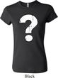 Ladies Distressed Question Crewneck Shirt