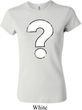 Ladies Distressed Question Crewneck Shirt