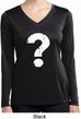 Ladies Distressed Question Dry Wicking Long Sleeve Shirt