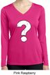 Ladies Distressed Question Dry Wicking Long Sleeve Shirt