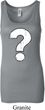 Ladies Distressed Question Longer Length Tank Top