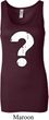 Ladies Distressed Question Longer Length Tank Top