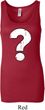 Ladies Distressed Question Longer Length Tank Top