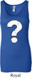 Ladies Distressed Question Longer Length Tank Top
