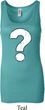 Ladies Distressed Question Longer Length Tank Top