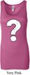 Ladies Distressed Question Longer Length Tank Top