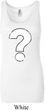 Ladies Distressed Question Longer Length Tank Top