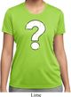 Ladies Distressed Question Moisture Wicking Shirt