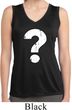 Ladies Distressed Question Sleeveless Moisture Wicking Shirt