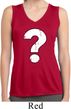 Ladies Distressed Question Sleeveless Moisture Wicking Shirt