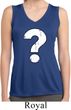 Ladies Distressed Question Sleeveless Moisture Wicking Shirt