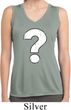 Ladies Distressed Question Sleeveless Moisture Wicking Shirt