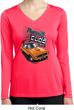 Ladies Dodge 1970 Plymouth Hemi Cuda Dry Wicking Long Sleeve Shirt