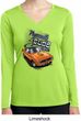 Ladies Dodge 1970 Plymouth Hemi Cuda Dry Wicking Long Sleeve Shirt