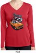 Ladies Dodge 1970 Plymouth Hemi Cuda Dry Wicking Long Sleeve Shirt