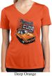 Ladies Dodge 1970 Plymouth Hemi Cuda Moisture Wicking V-neck Shirt