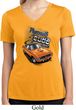 Ladies Dodge 1970 Plymouth Hemi Cuda Moisture Wicking V-neck Shirt