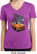 Ladies Dodge 1970 Plymouth Hemi Cuda Moisture Wicking V-neck Shirt