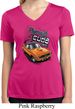 Ladies Dodge 1970 Plymouth Hemi Cuda Moisture Wicking V-neck Shirt