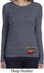 Ladies Dodge American Made Muscle Bottom Print Long Sleeve Shirt