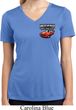 Ladies Dodge American Made Muscle Pocket Print Dry Wicking V-neck