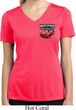 Ladies Dodge American Made Muscle Pocket Print Dry Wicking V-neck