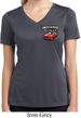 Ladies Dodge American Made Muscle Pocket Print Dry Wicking V-neck