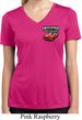 Ladies Dodge American Made Muscle Pocket Print Dry Wicking V-neck