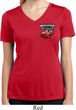 Ladies Dodge American Made Muscle Pocket Print Dry Wicking V-neck