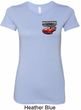 Ladies Dodge American Made Muscle Pocket Print Longer Length Shirt