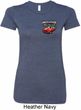 Ladies Dodge American Made Muscle Pocket Print Longer Length Shirt