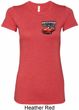 Ladies Dodge American Made Muscle Pocket Print Longer Length Shirt