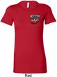 Ladies Dodge American Made Muscle Pocket Print Longer Length Shirt