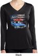 Ladies Dodge American Muscle Blue and Red Dry Wicking Long Sleeve