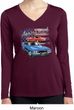 Ladies Dodge American Muscle Blue and Red Dry Wicking Long Sleeve