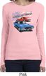 Ladies Dodge American Muscle Blue and Red Long Sleeve Shirt