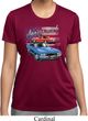 Ladies Dodge American Muscle Blue and Red Moisture Wicking Shirt