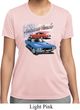 Ladies Dodge American Muscle Blue and Red Moisture Wicking Shirt